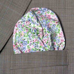 Gascoigne Hand Stitched Cotton Pocket Square Floral Cotton Men's